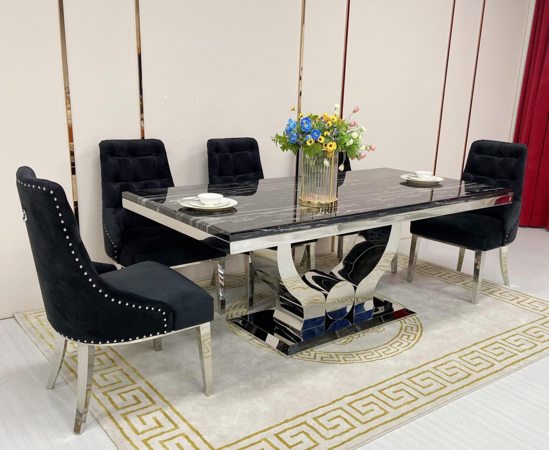 Dining Table DH1409 & Dining Chair Y8881